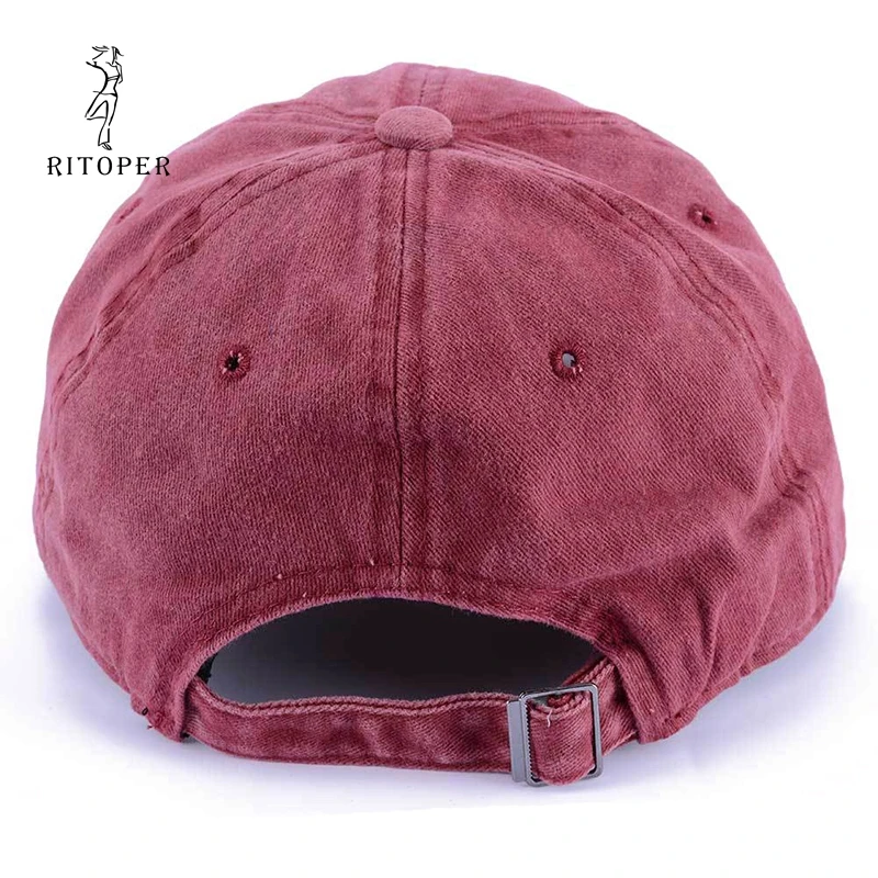 RITOPER винтажные повседневные бейсболки солнцезащитные однотонные для улицы