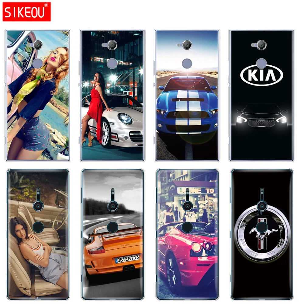Силиконовый чехол для телефона sony xperia XA1 XA2 ULTRA PLUS L1 L2 XZ1 XZ2 compact XZ PREMIUM sports racing Cars and