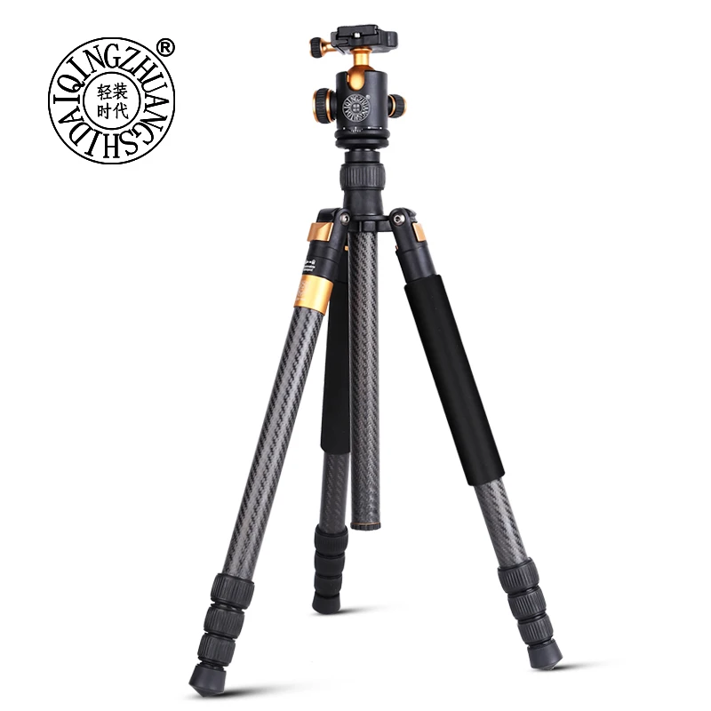 Штатив QZSD Q968C штатив из углеродного волокна с моноподом для dslr камеры Трипод и