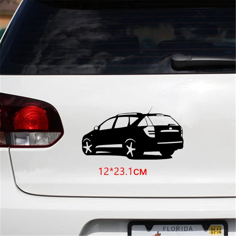 Tri Mishki HZX020 12*23.1см Форма автомобиля наклейки на авто виниловые мотоцикл акссесуары