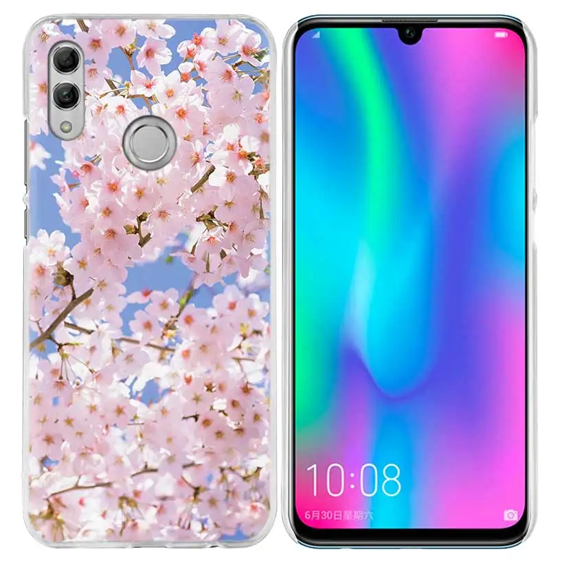 Красивый чехол с цветочным рисунком розы для huawei Honor 8X Y9 9 10 Lite Play 8C 8S 8A Pro V20 20i 10i Y6 Y7 жесткий Роскошный чехол для телефона из поликарбоната