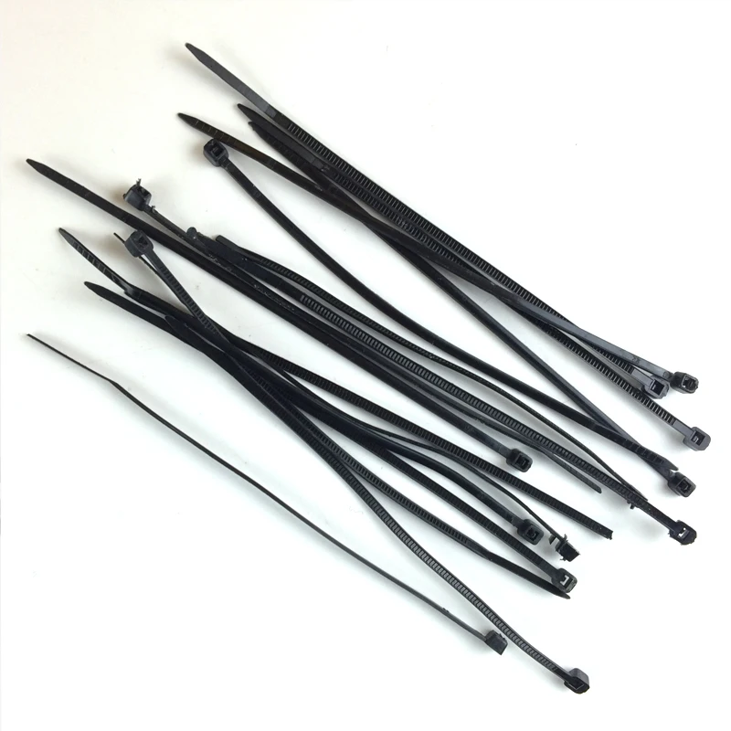 

500pcs/lot zip ties Self-locking 7.87'' Black Nylon Cable ties 4*200mm wire ties use for cable or electric wire