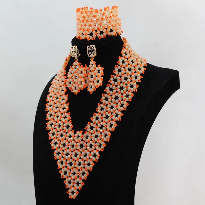 Блестящий Свадебный Ювелирный Комплект под заказ восхитительные Ювелирные