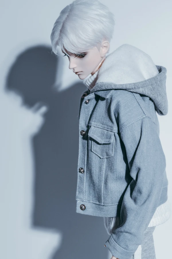 Новинка 1/3 года; Одежда для мальчиков; LUTSDELF SD BJD; Одежда для кукол; модный светильник; цвет синий, темно-синий; пальто с капюшоном; куртка
