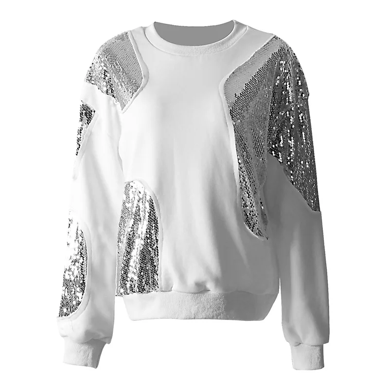 Женский свитер с круглым вырезом новинка 2019 модный универсальный длинными