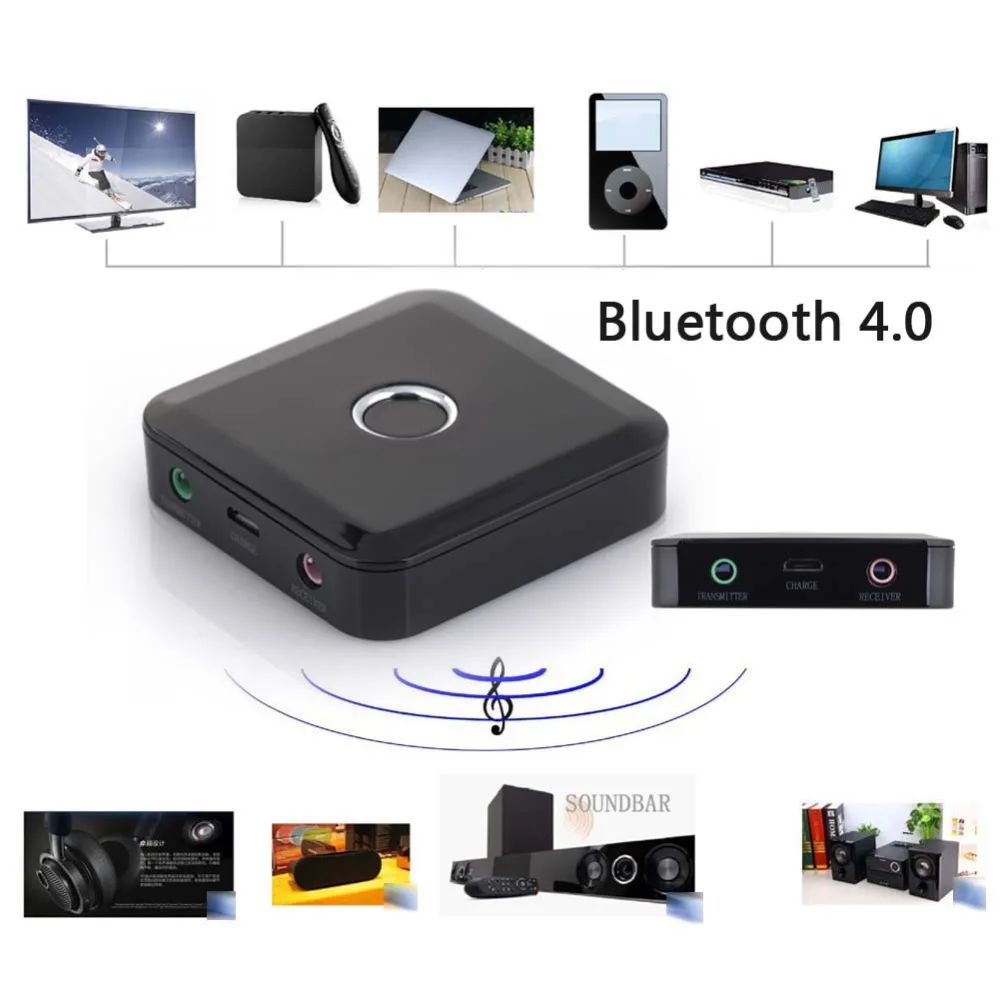 2 в 1 Bluetooth 4 0 приемник и передатчик 3 5 мм беспроводной аудио музыкальный адаптер