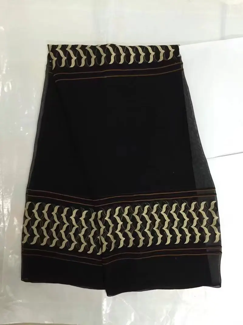 2017 African LACE High Quality Net Lace French Voile Guipure tulle mesh Fabric For dress 5yd/lot Free Shipping black!B8-7-1 | Дом и сад