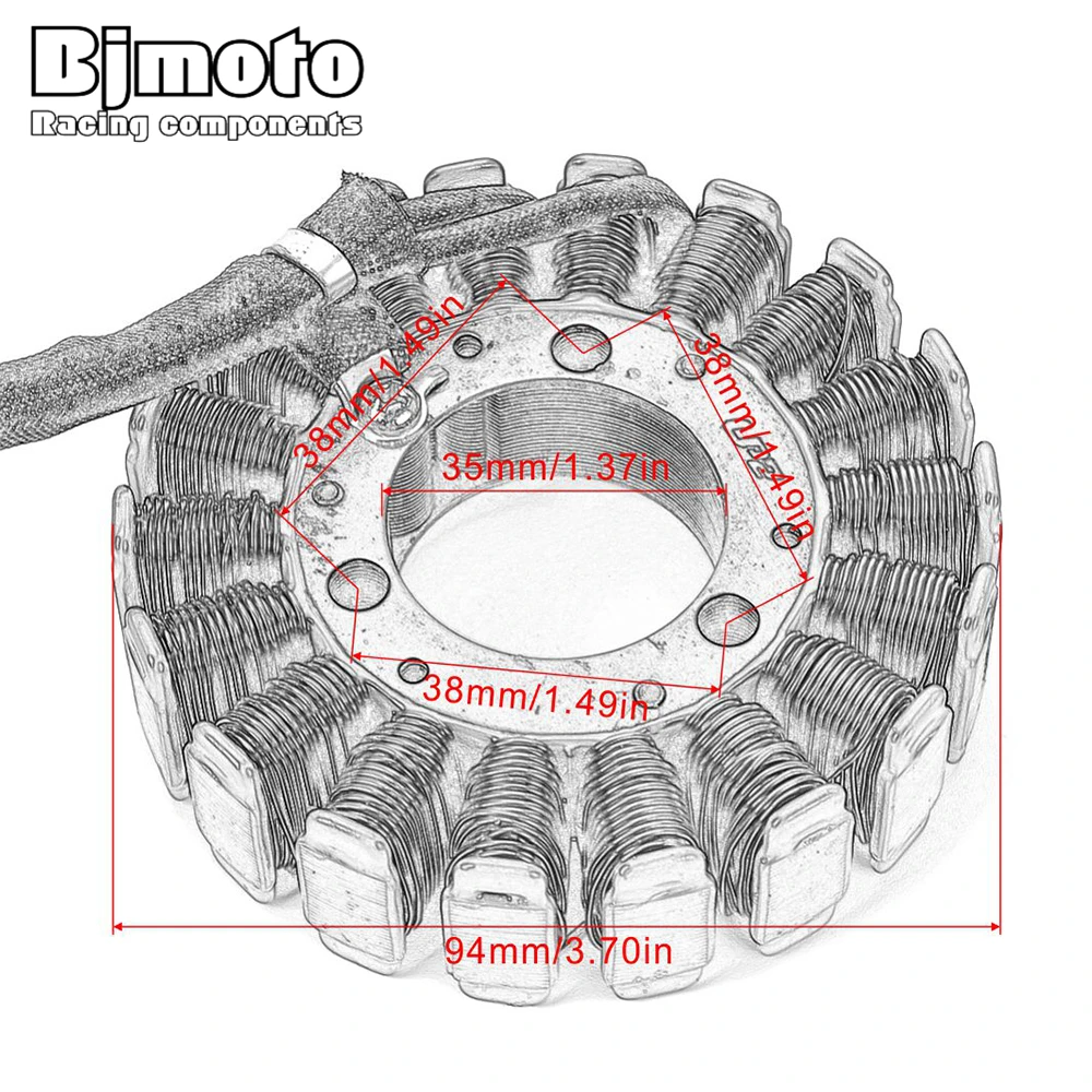 Генератор катушек для мотоцикла BJMOTO генератор Mageneto Suzuki GS250T GS300L GS400X GS450E GS450G GS550L