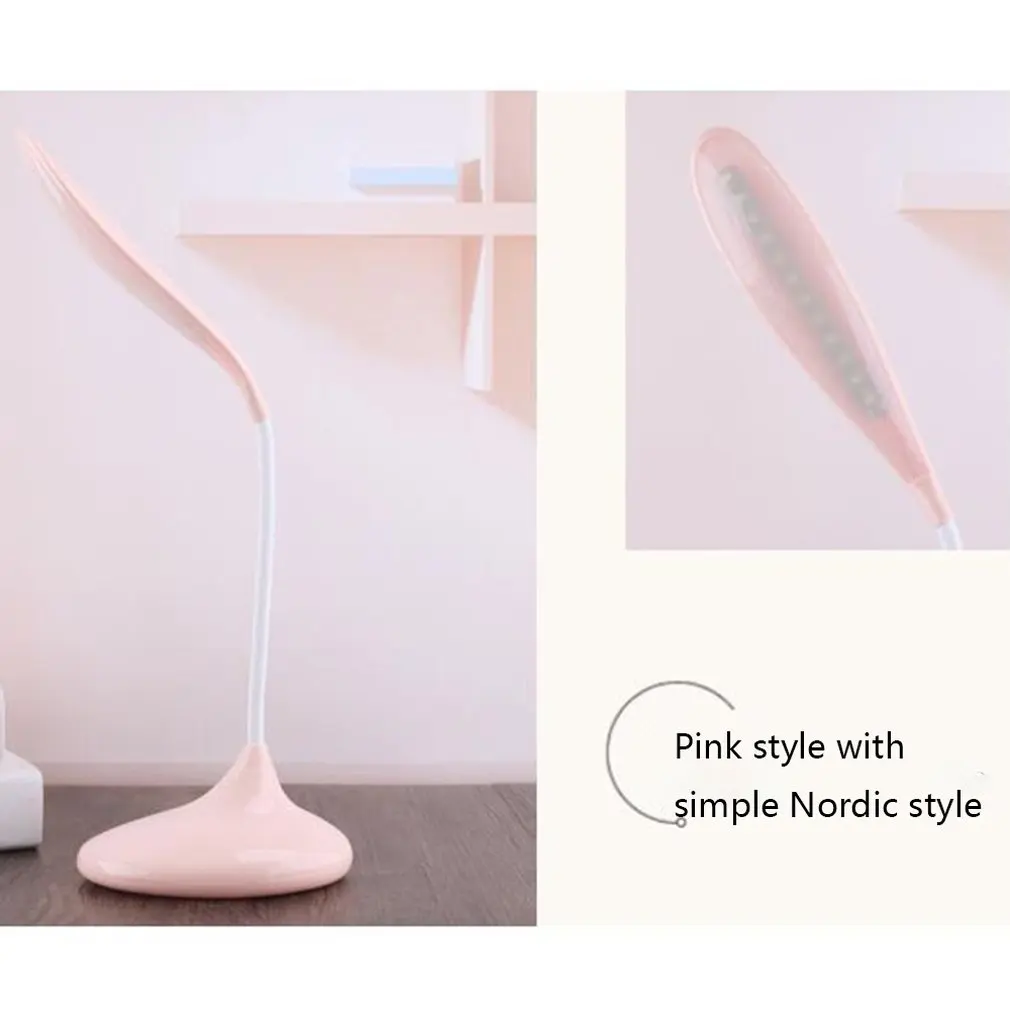 USB Charging Cartoon Table Lamp Finger Sense Switch LED Eye Protection Foldable Dormitory Reading Leather Sale | Лампы и освещение