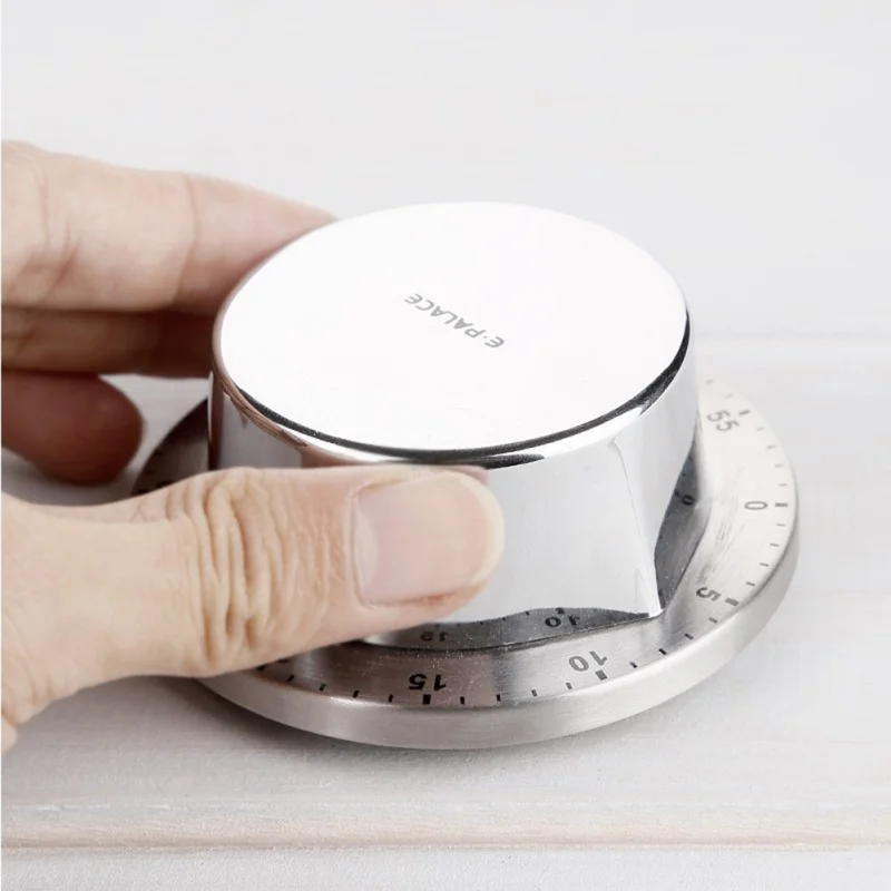New Simple Stainless Steel Kitchen Times Household Kitchen Timers Kitchen Gadget Durable Top Hot