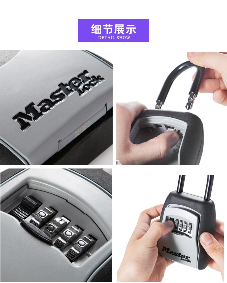 Сейф для ключей от Master Lock открытый настенный Комбинированный Замок с паролем