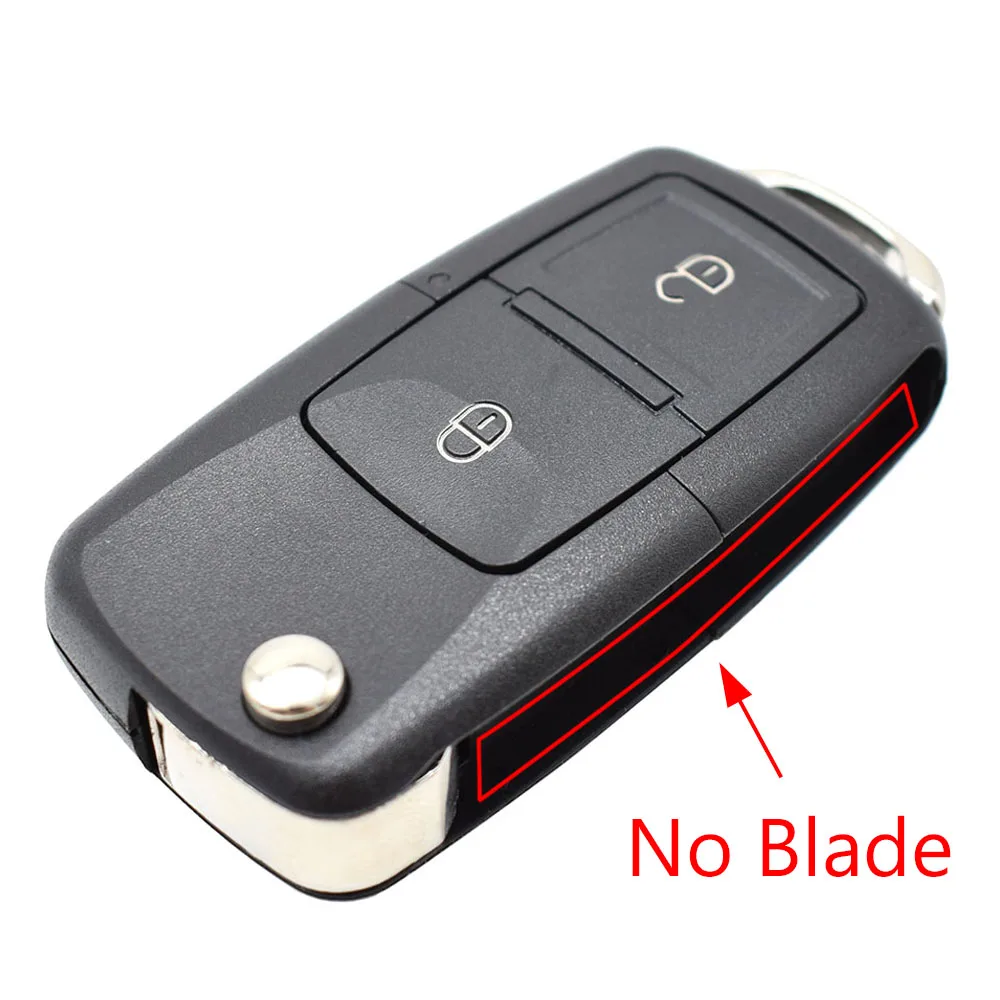 

2 Buttons Key Shell For Seat Altea Alhambra Cordoba Ibiza Leon Toledo For Skoda Octavia Fabia Remote Fob Case Cover No Blade