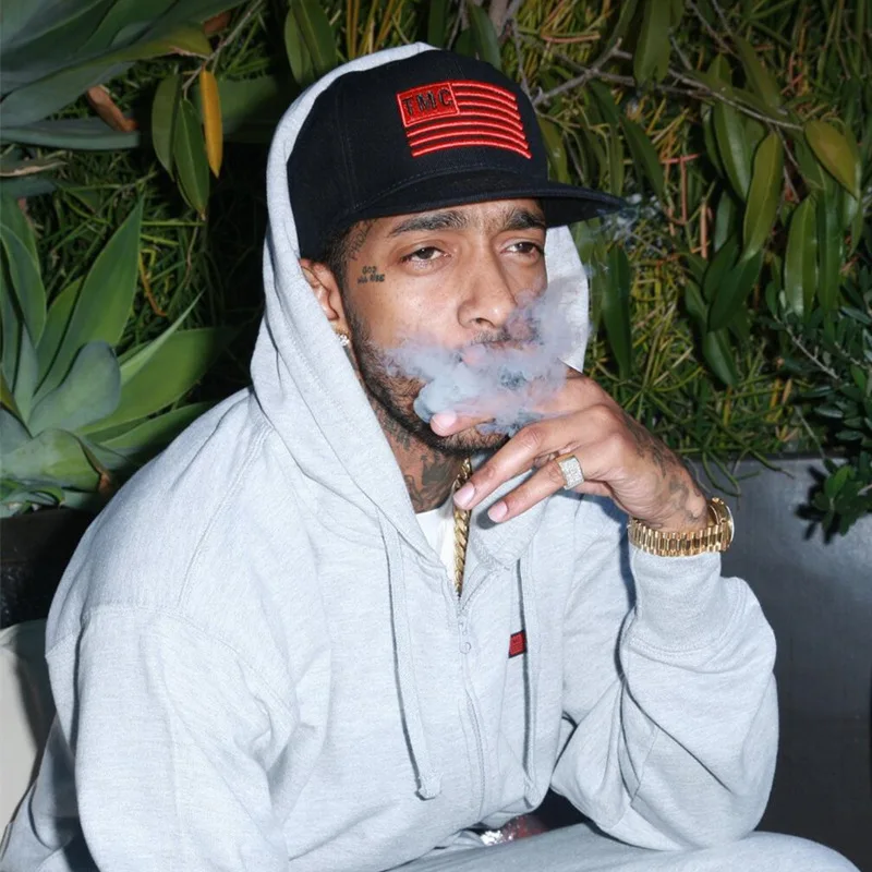 Прямая поставка бренд Nipsey Hussle TMC флаг Snapback кепка хлопок Бейсболка для мужчин женщин регулируемая хип хоп шляпа папы костяная Garros