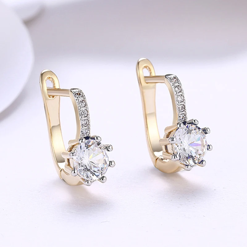Женские серьги из серебра 925 пробы с фианитом