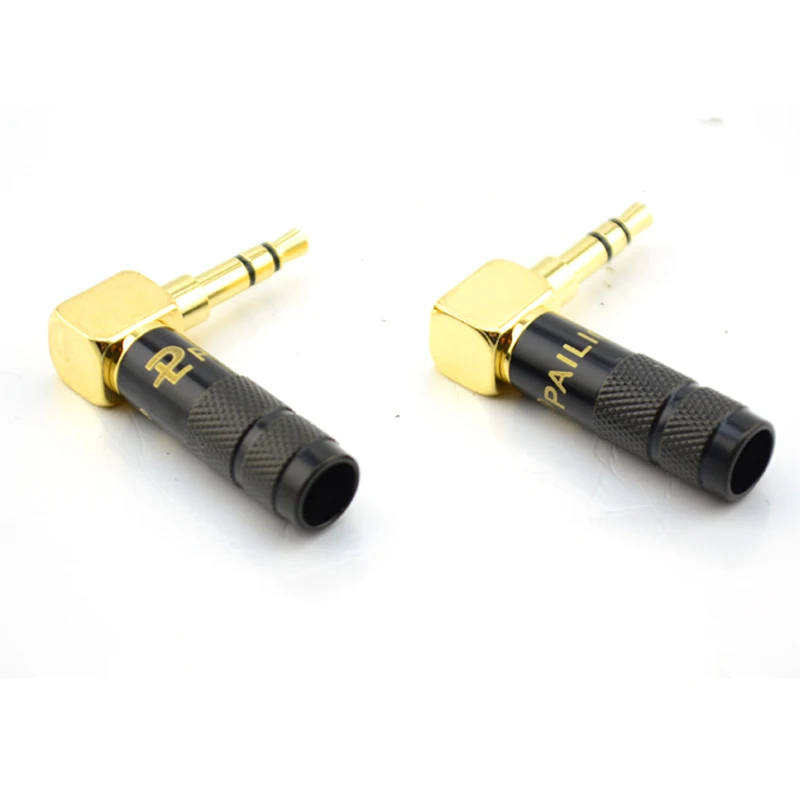 

High Quality 100pieces Pailiccs pailic Plug Audio Cable Connector 3.5mm Stere male adapter Updated version