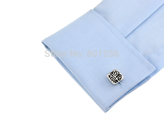 Free shipping Black Cufflinks enamel royal design hotsale copper material cufflinks whoelsale&ampretail | Украшения и аксессуары
