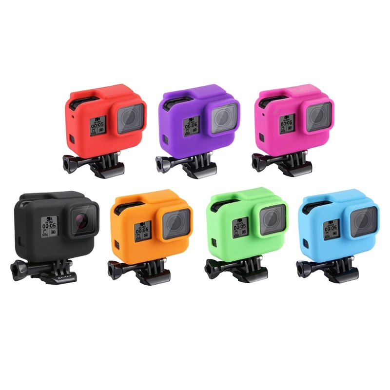 PULUZ мягкий чехол для GoPro HERO 7/6 черный корпус крышка силиконовый защитный +