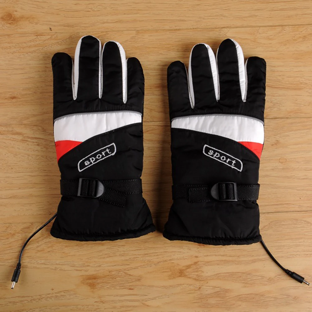 1 пара зимние мотоциклетные перчатки с электроподогревом для езды на велосипеде