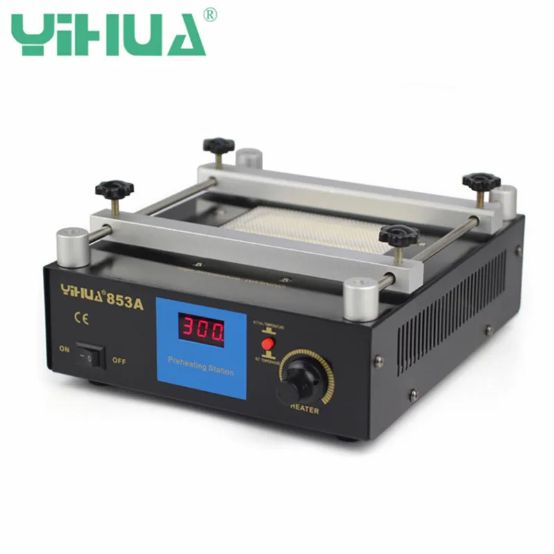 YIHUA 853A 50 Гц 220 В цифровой Подогрев паяльная станция высокой мощности ESD BGA паяльная станция PCB Распайка ИК Подогрев