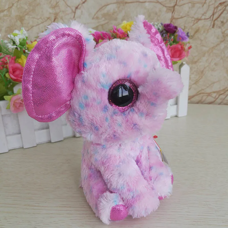 Ty Beanie Boos Plush Doll Toys for Girl Cute Animal Elephant Ladybug 6&quot 15cm | Stuffed &amp Animals