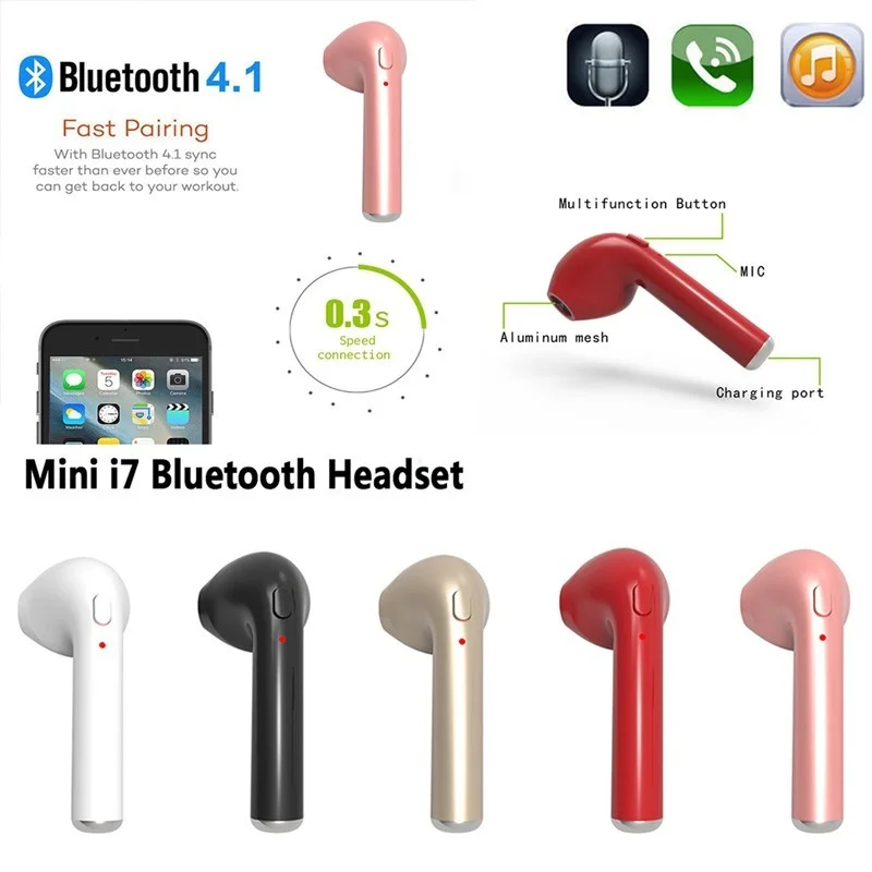 Беспроводные мини наушники Bluetooth 4 1 беспроводные вкладыши с микрофоном для