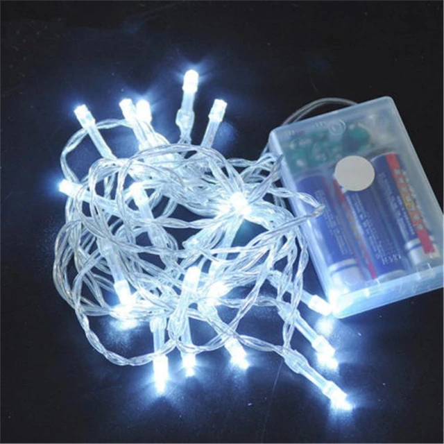 10/20/40/80/160 AA Battery Operated LED String Lights for Xmas Garland Party Wedding Decoration Christmas Flasher Fairy 1