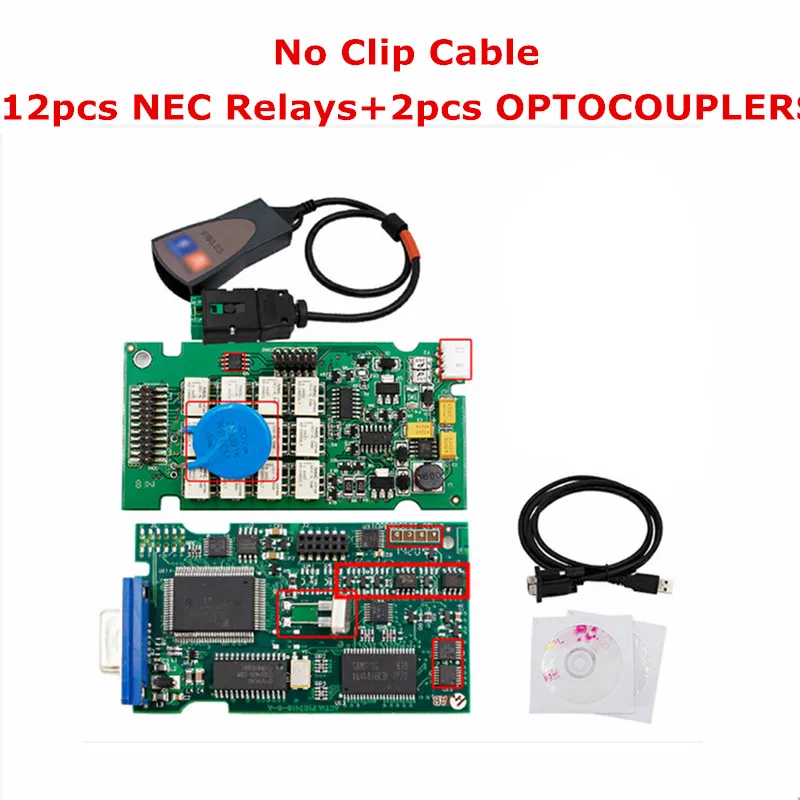 Without Clip Cable Полный чип Diagbox V7.83 Lexia 3 PP2000 FW 921815C Lexia-3 V48 Lexia3 для Citroen/peugeot PSA XS Evolution диагностический инструмент - Цвет: Without Clip Cable