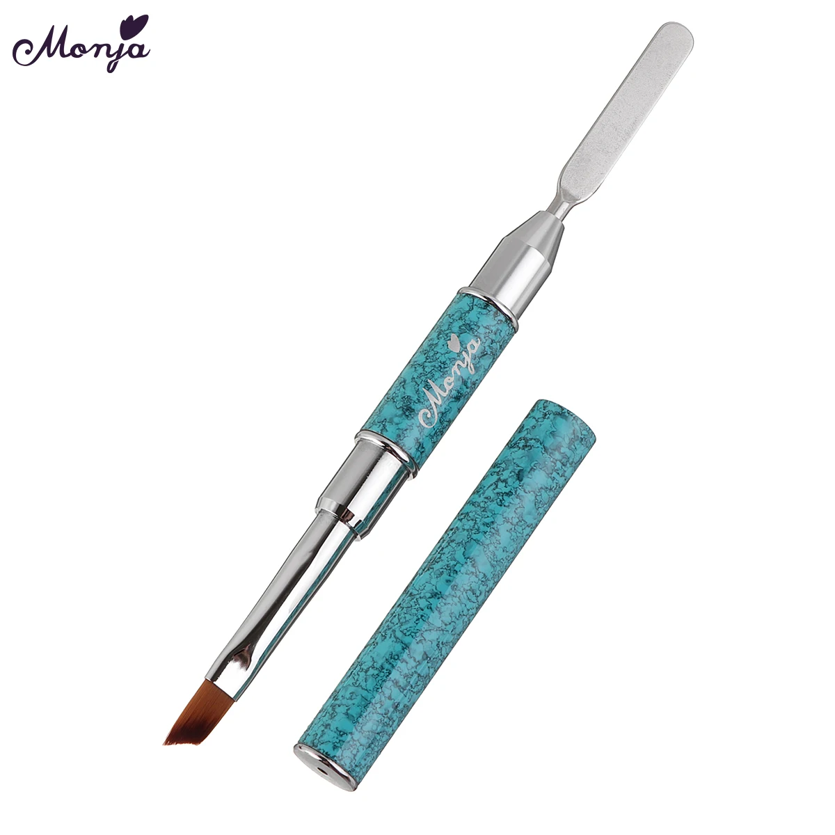 Monja Nail Art двухконцевая кисточка для рисования кисть жидкая пудра акриловый УФ гель-удлинитель для удаления шпатель