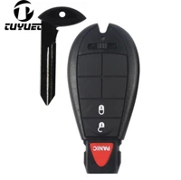 3 buttons smart remote key shell case for chrysler 300 town country dodge challenger charger durango journey with logo