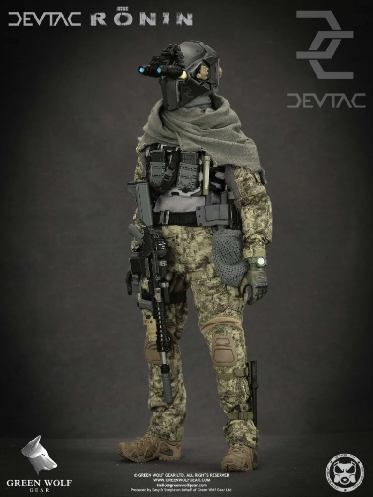 Коллекция 1/6, полный набор коллекционных фигурок зеленого волка Devtac Ronin Vagabond, модель для фанатов, коллекция праздничных подарков