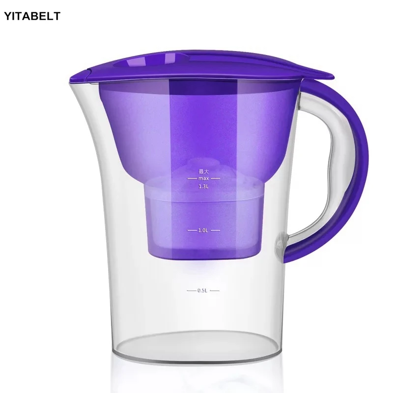 Water Filter Jug Kettle With Refill Cartridge Activated Carbon Home Office Drinkware Purifier | Бытовая техника