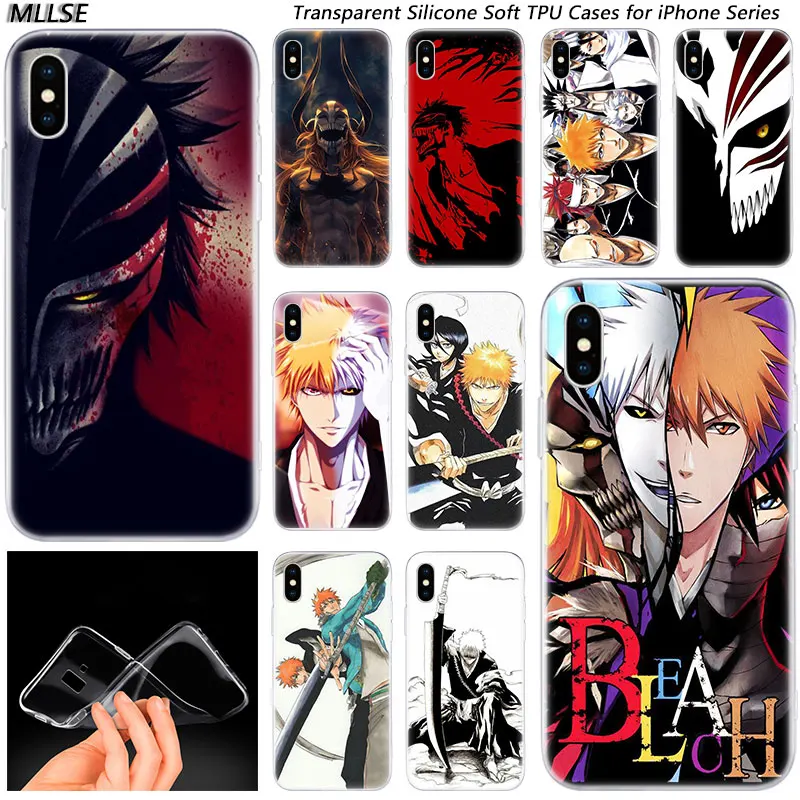 Модный силиконовый чехол с аниме отбеливателем ichigo для Apple iPhones 11 Pro XS Max X XR 7 8 6 6s Plus
