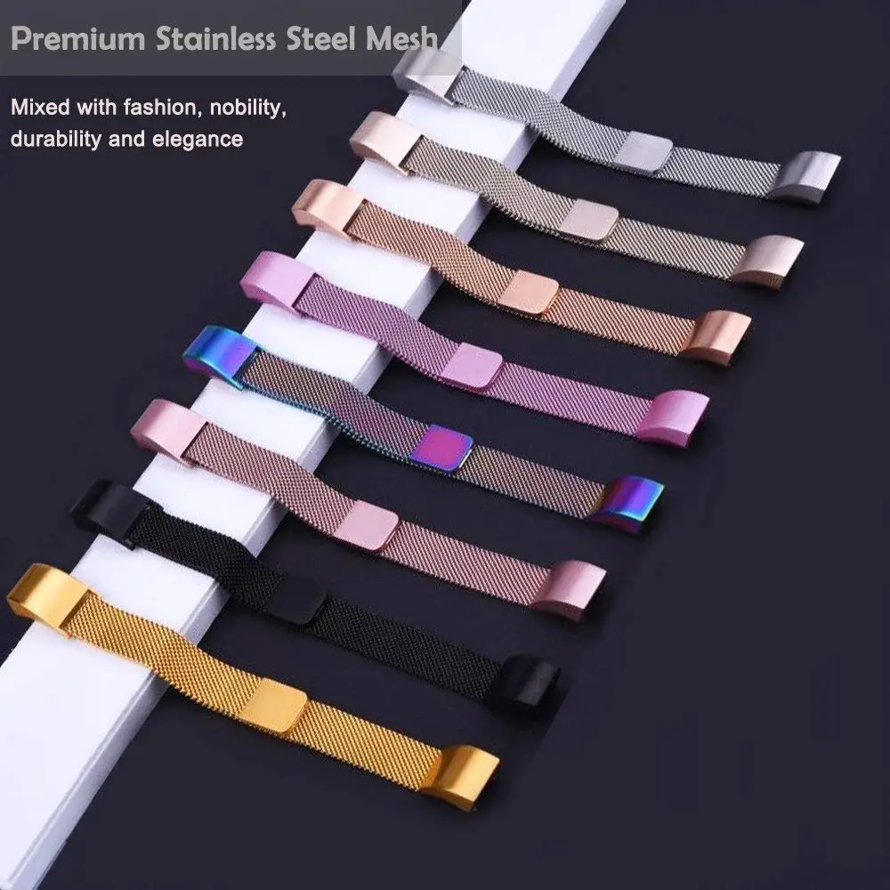 Металлические ремешки для Fitbit Alta/Alta HR/Ace Миланская нержавеющая сталь заменяемые