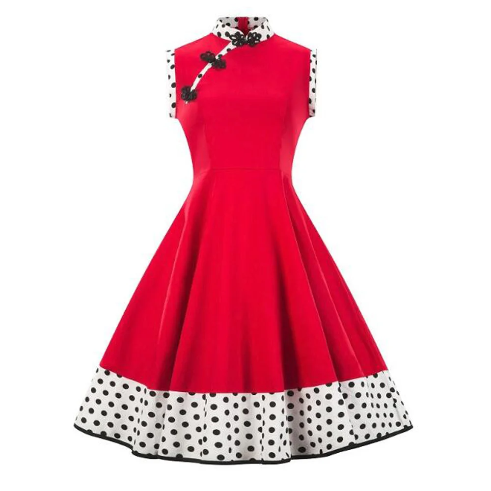 Женское ретро лоскутное платье в китайском стиле Винтажное с бантом и высокой