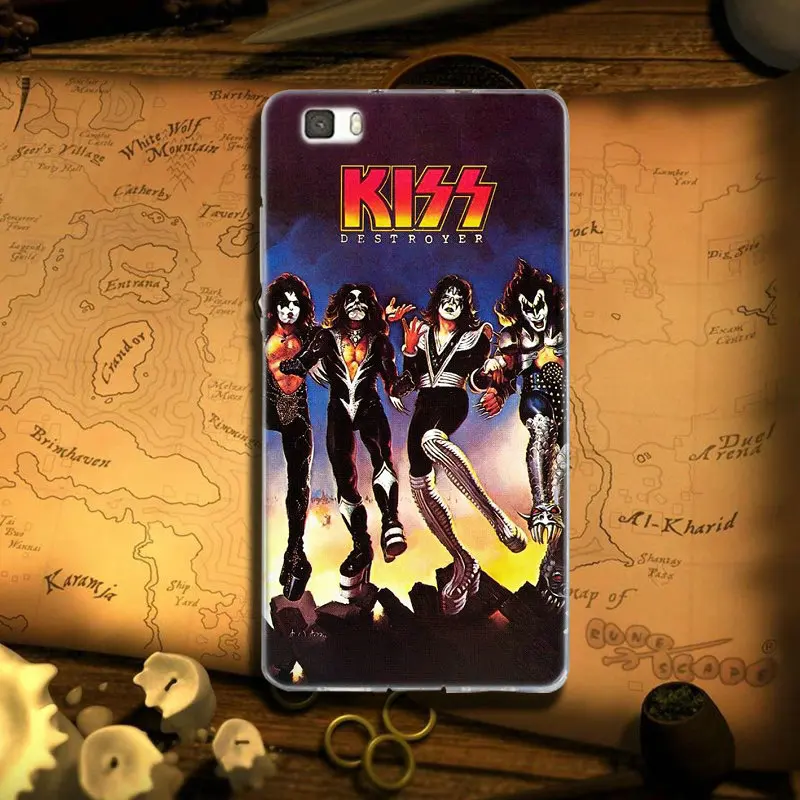 Рок-группы &quotKiss&quot рамочный чехол для телефона из мягкого силикона ТПУ с