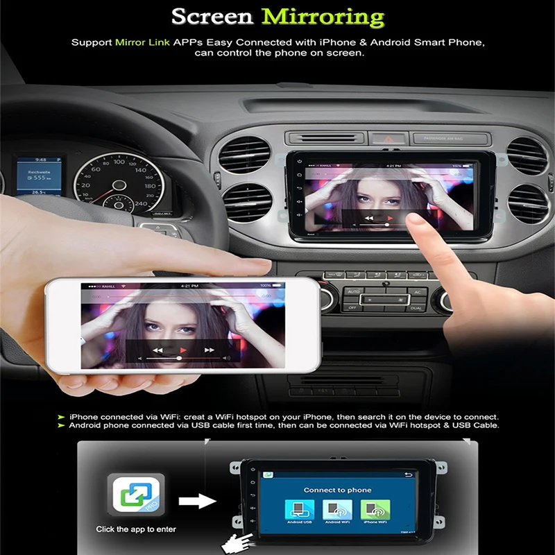 2 din android 8 01 автомобильный dvd стерео радио видео плеер для VW passat cc b6 b7 jetta tiguan touran