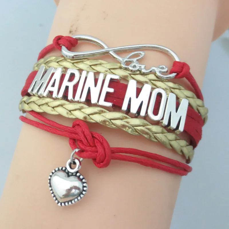 Модная Любовь Морской браслет мамы для сестры красный синий морской подарок |