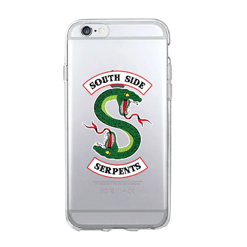 For iPhone 12 Mini 11 Pro 7 7Plus 6 6S 8 8Plus X XS Max TV Riverdale Jughead Jones Southside Serpents Soft TPU Phone Case Cover | Мобильные