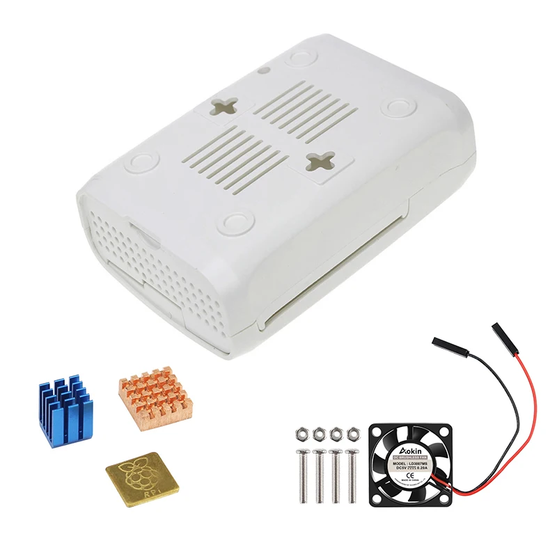 Новый Raspberry Pi 3 корпус ABS с модулем вентилятора для 2 Модель B Plus + шт. алюминиевый