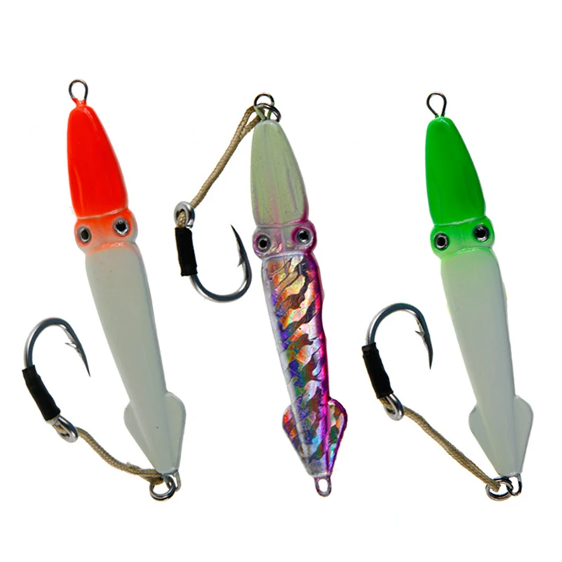 120 г Марлин Тунца Металла Жесткий Squid Jig Глубоководная Приманки Джиг рыбалка для