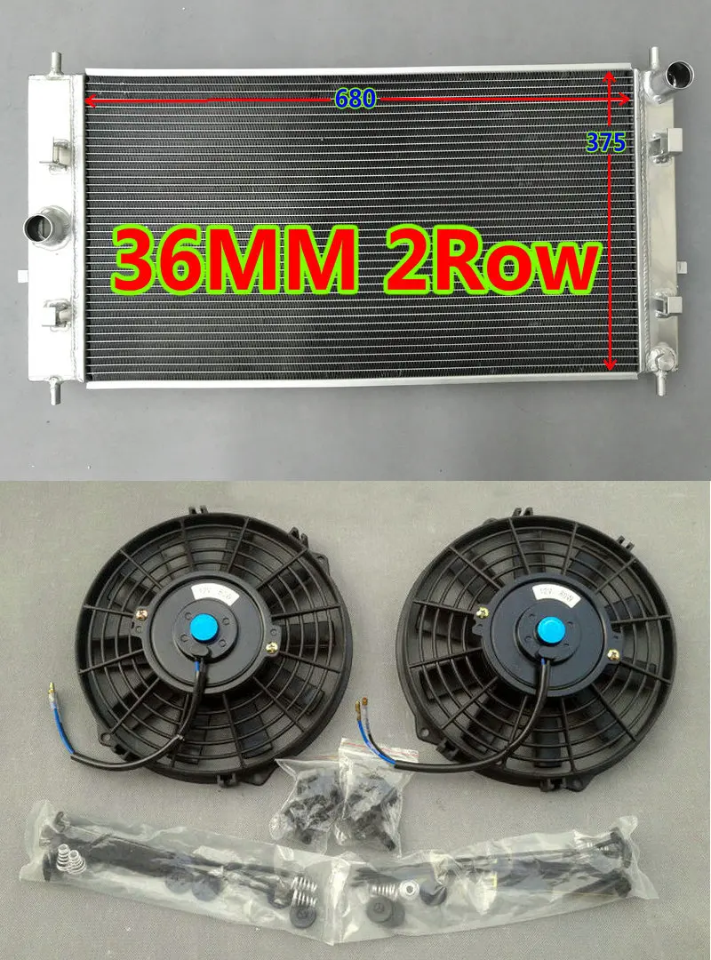 Алюминиевый радиатор + вентиляторы для Chevrolet Cobalt Pontiac G4/G5 преследоss LTZ LSJ LNF 2 0 2.4L Ecotec