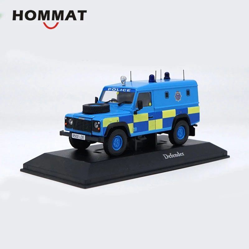 HOMMAT имитация 1:43 Defender полицейский внедорожник модель автомобиля литая