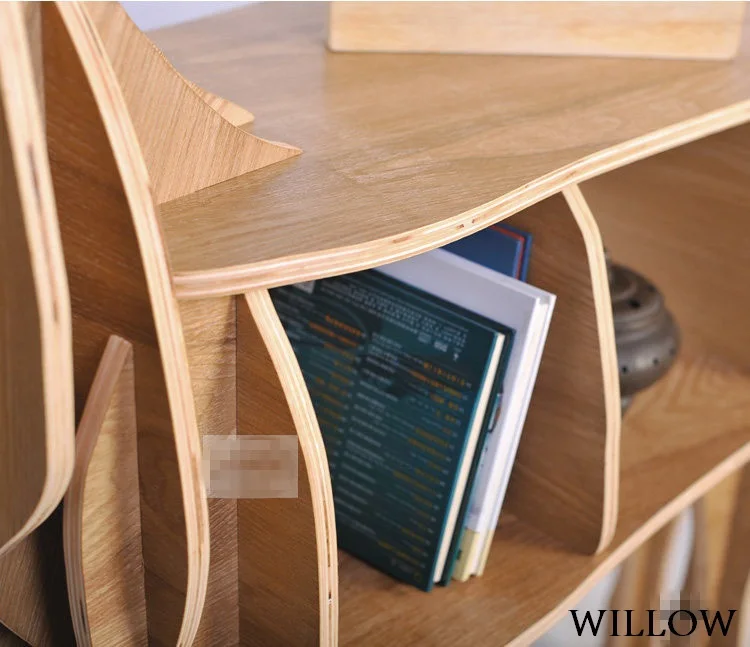 willow color Высокое качество 4" размер корова стиль книжная полка книжный шкаф самостроящаяся головоломка мебель - Цвет: willow color