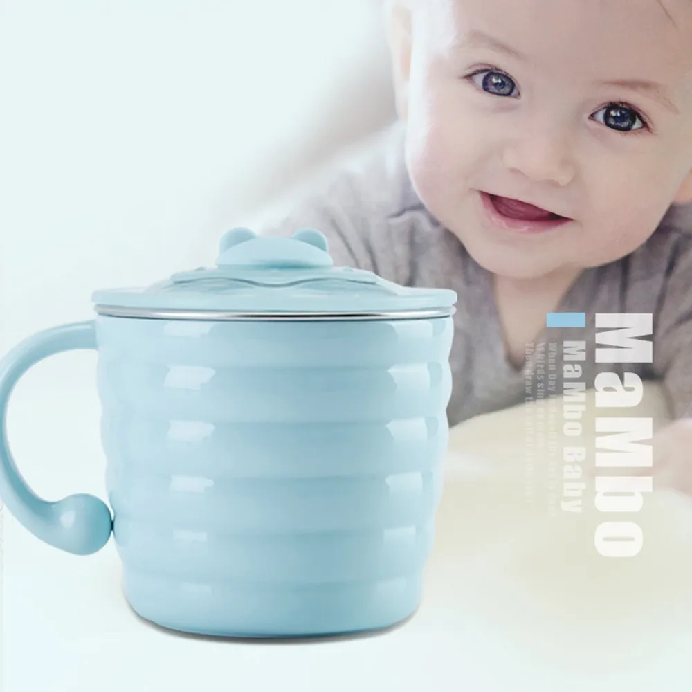 Детская чашка Mambobaby детская без бисфенола А 420 мл Детские тренировочные чашки с