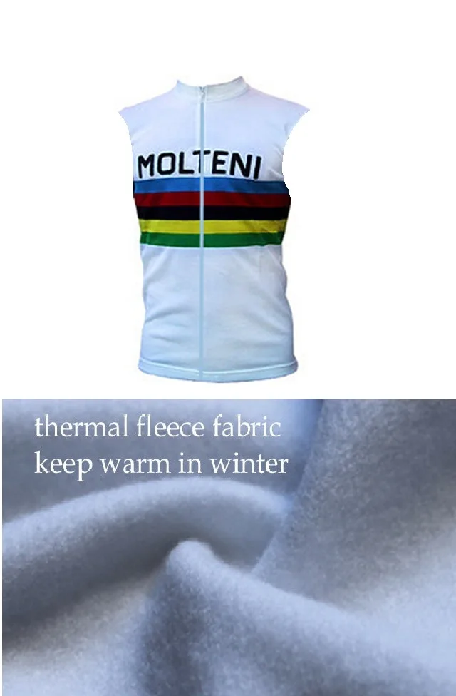 Зимний флисовый термальный 2018 MOLTENI CLASSIC 4 короткий жилет без рукавов ROPA CICLISMO