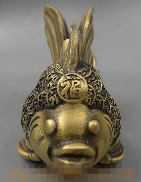 Бесплатная доставка S1536 китайская Бронзовая коллекция медная забавная в форме