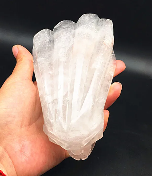 

600g natural quartz crystal white crystal carved skull
