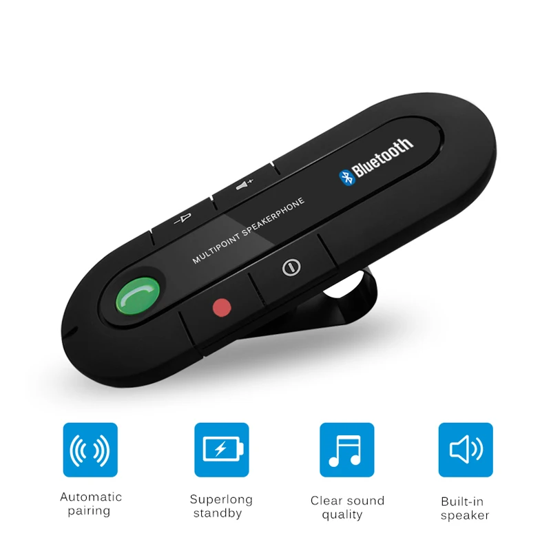 Автомобильный Bluetooth музыкальный аудиоприемник с двойным USB зарядным устройством