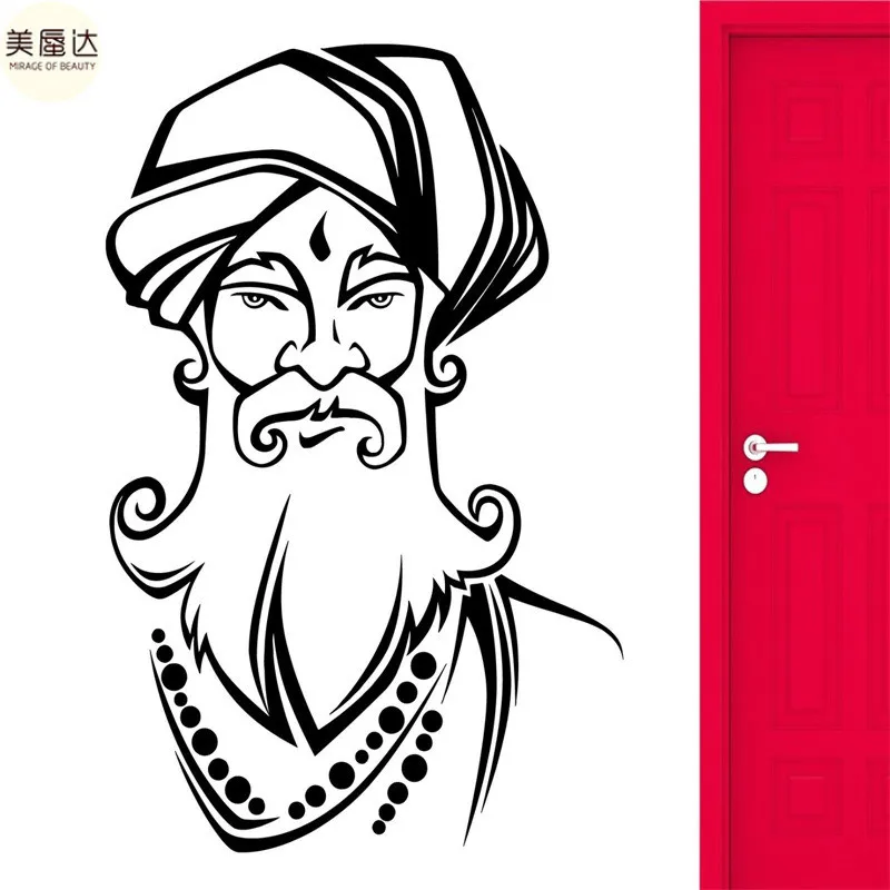 Наклейка на стену Индия телефон индийские товары индуизм Sikh Паша