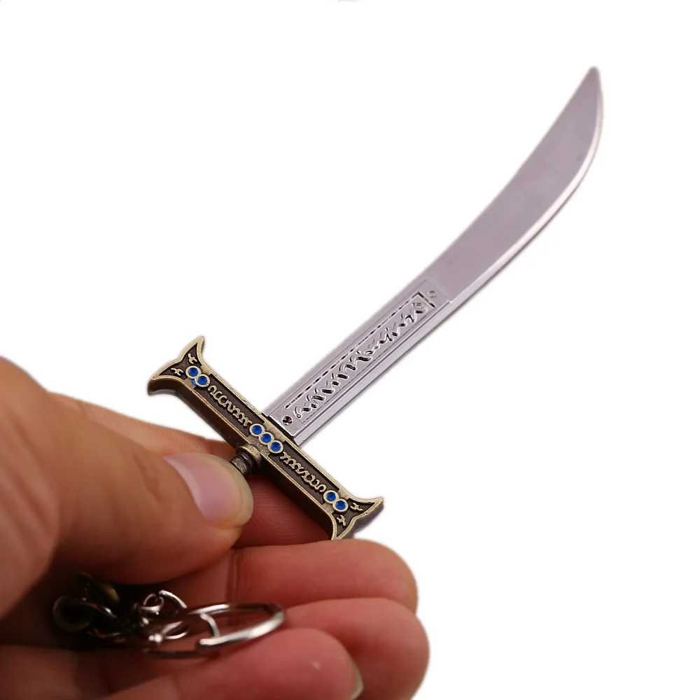 HSIC ONE PIECE Shichibukai Keychain Hawkeye Weapon Key Holder Black Sword Car Bag Chains Women Men Jewelry Chaveiro HC13086 | Украшения и